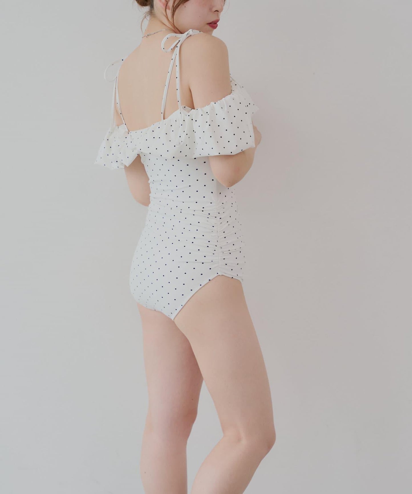 Chico 泡泡一字肩連衣裙