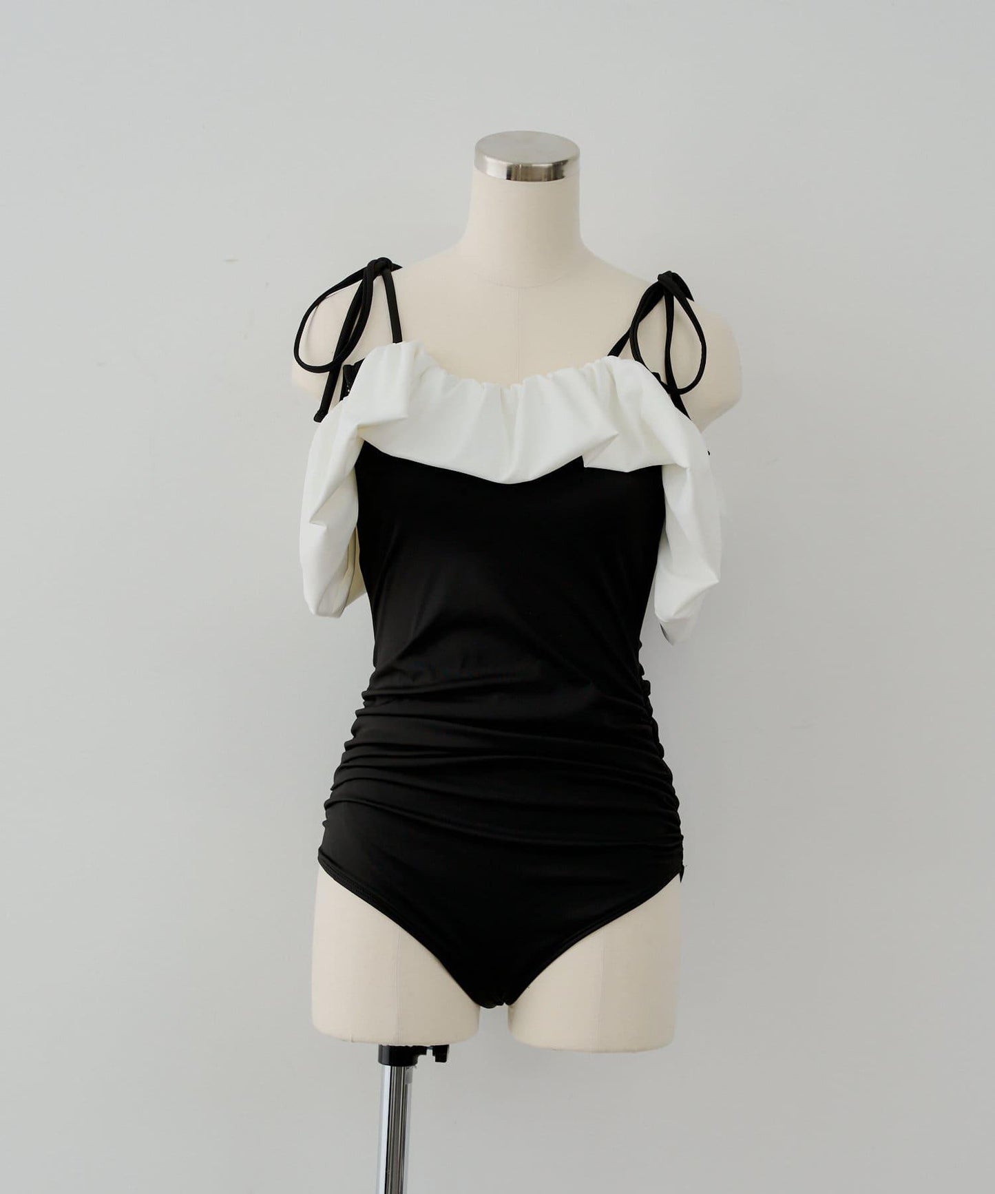 Chico 泡泡一字肩連衣裙