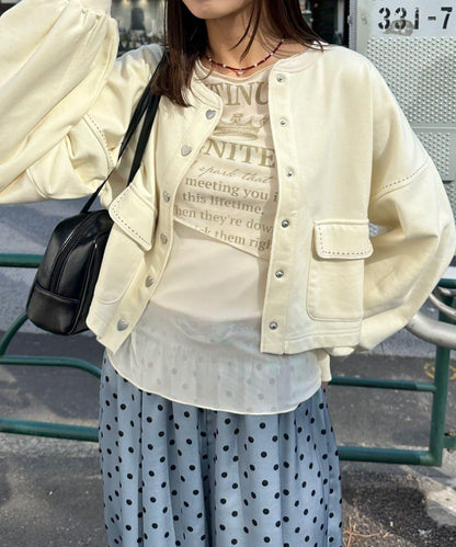 分層設計 網紗Logo 上衣