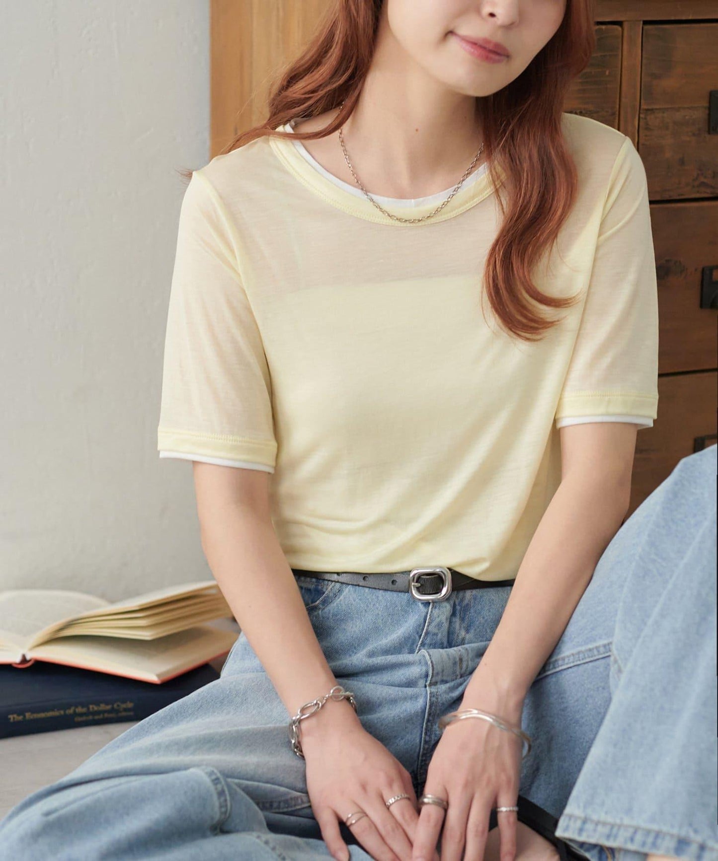 Discoat 層次設計 五分袖 上衣