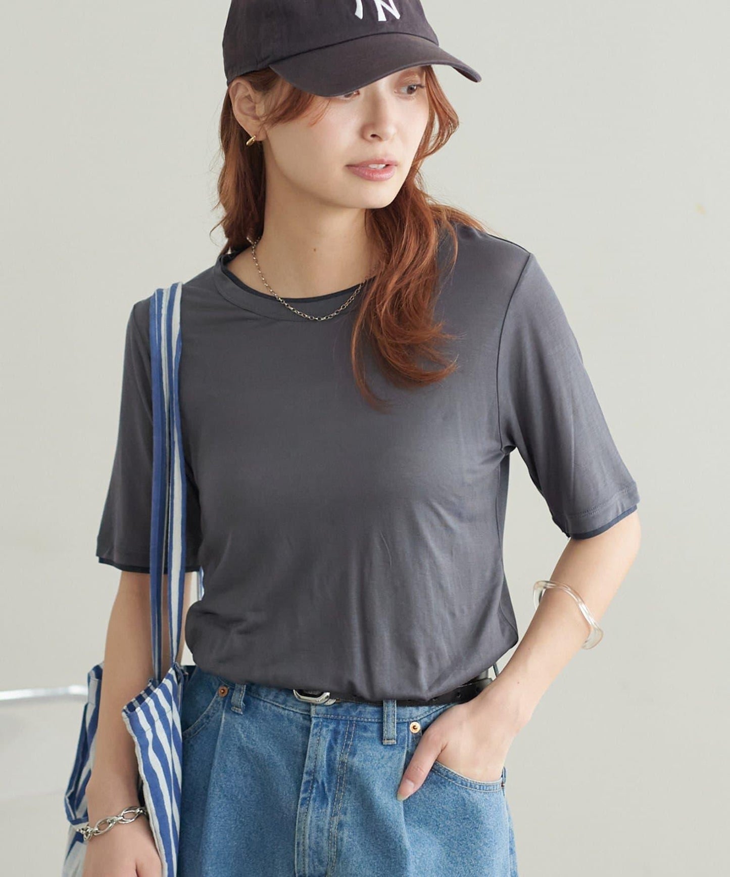 Discoat 層次設計 五分袖 上衣