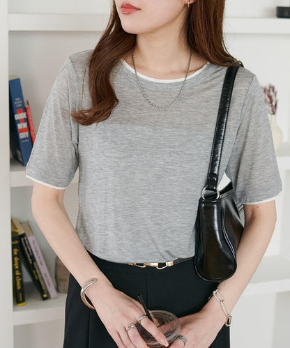 Discoat 層次設計 五分袖 上衣