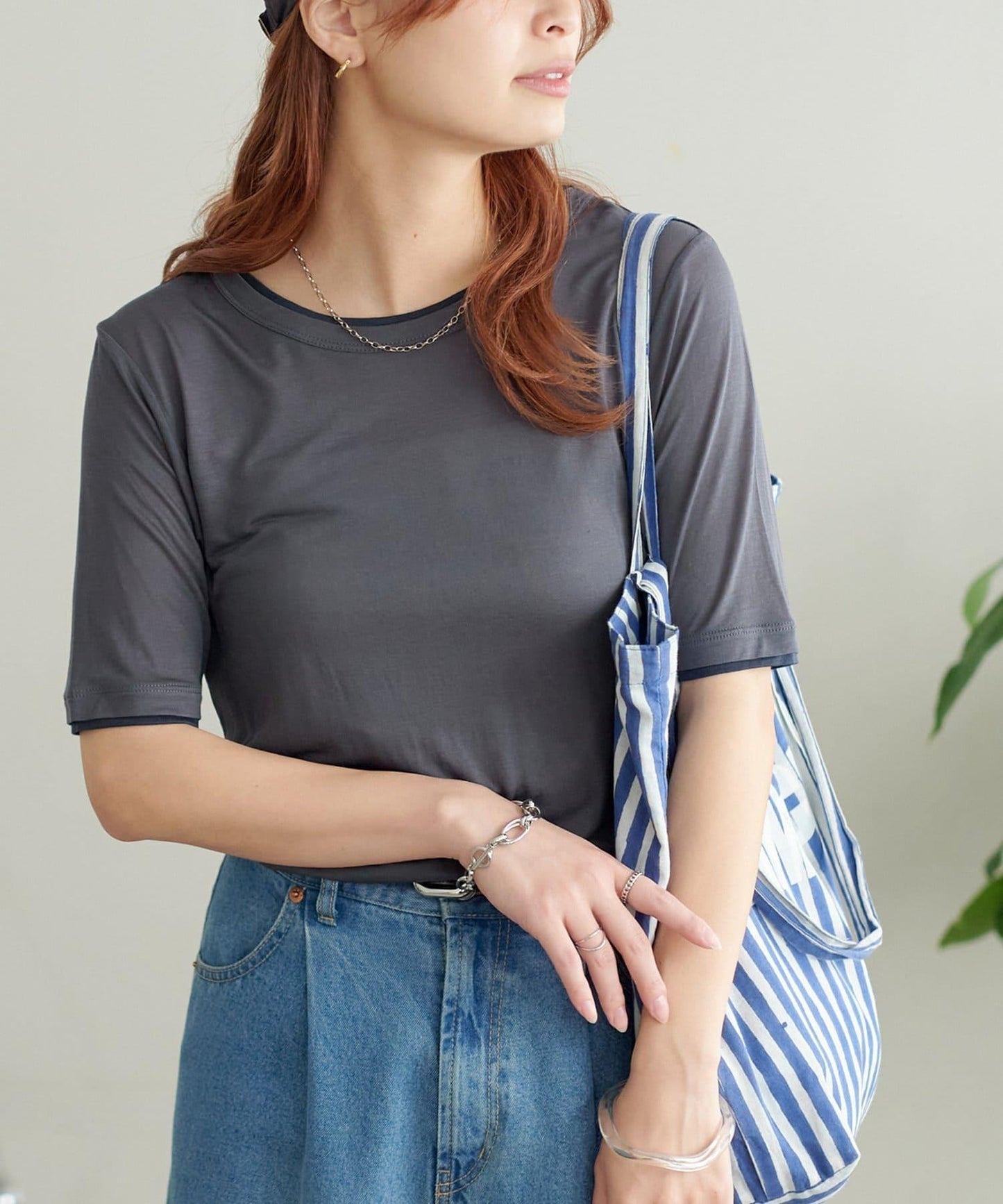 Discoat 層次設計 五分袖 上衣