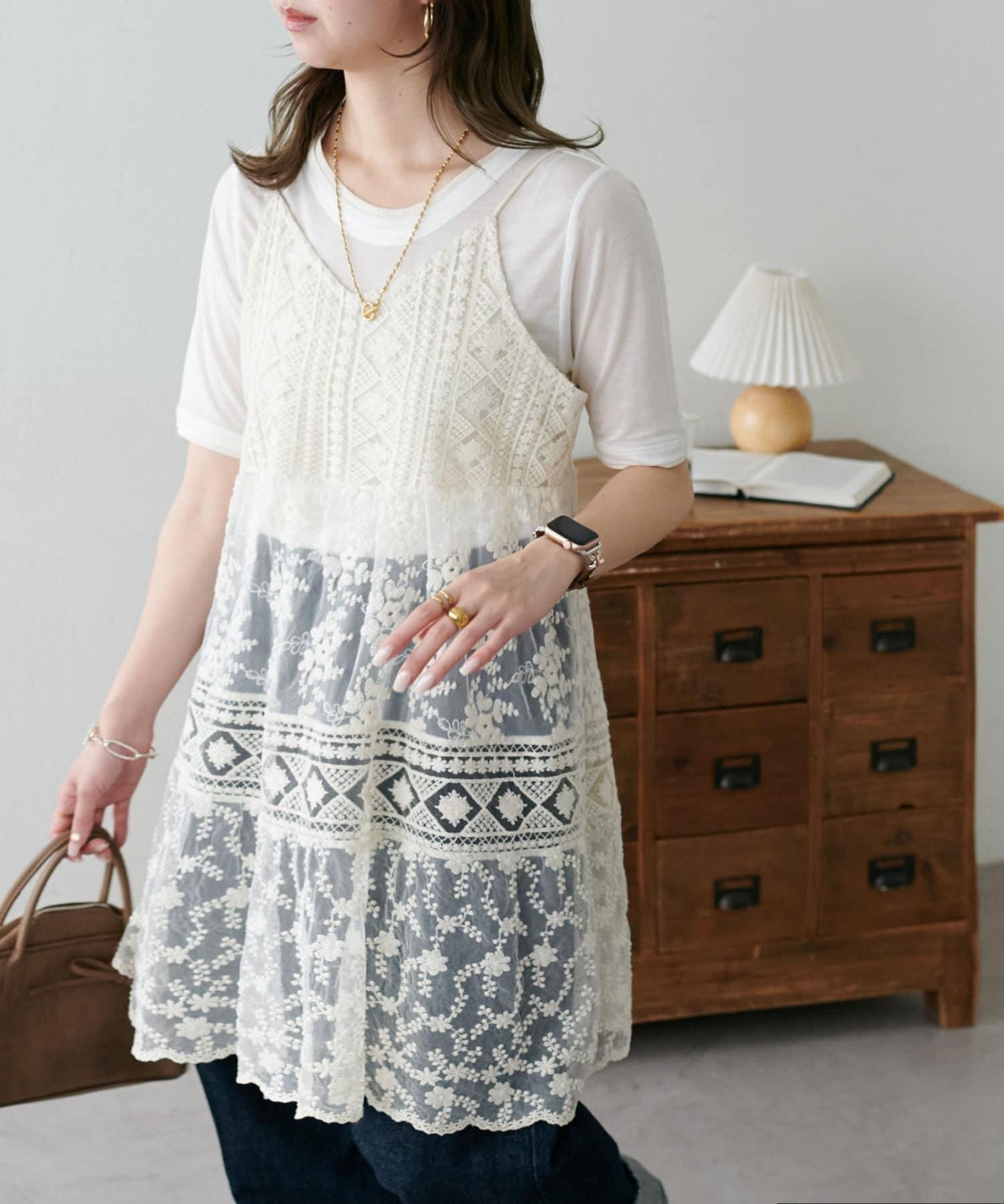 Discoat 層次設計 五分袖 上衣