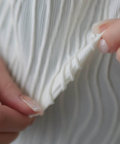 立體提花 五分袖 上衣