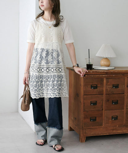 Discoat 層次設計 五分袖 上衣