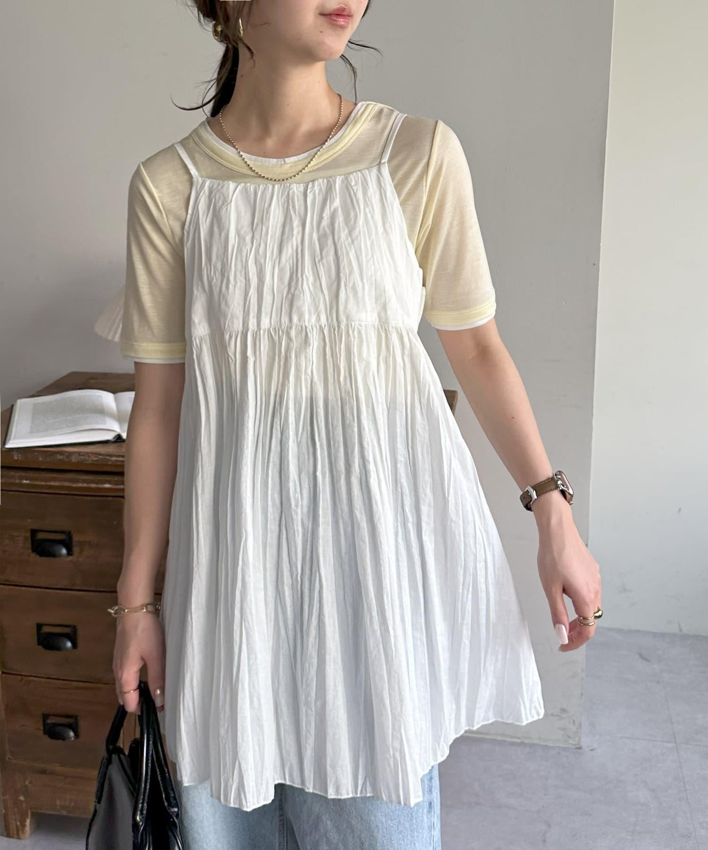 Discoat 層次設計 五分袖 上衣