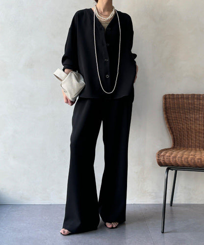 網絡 可成套搭配 半闊腿喇叭 褲子