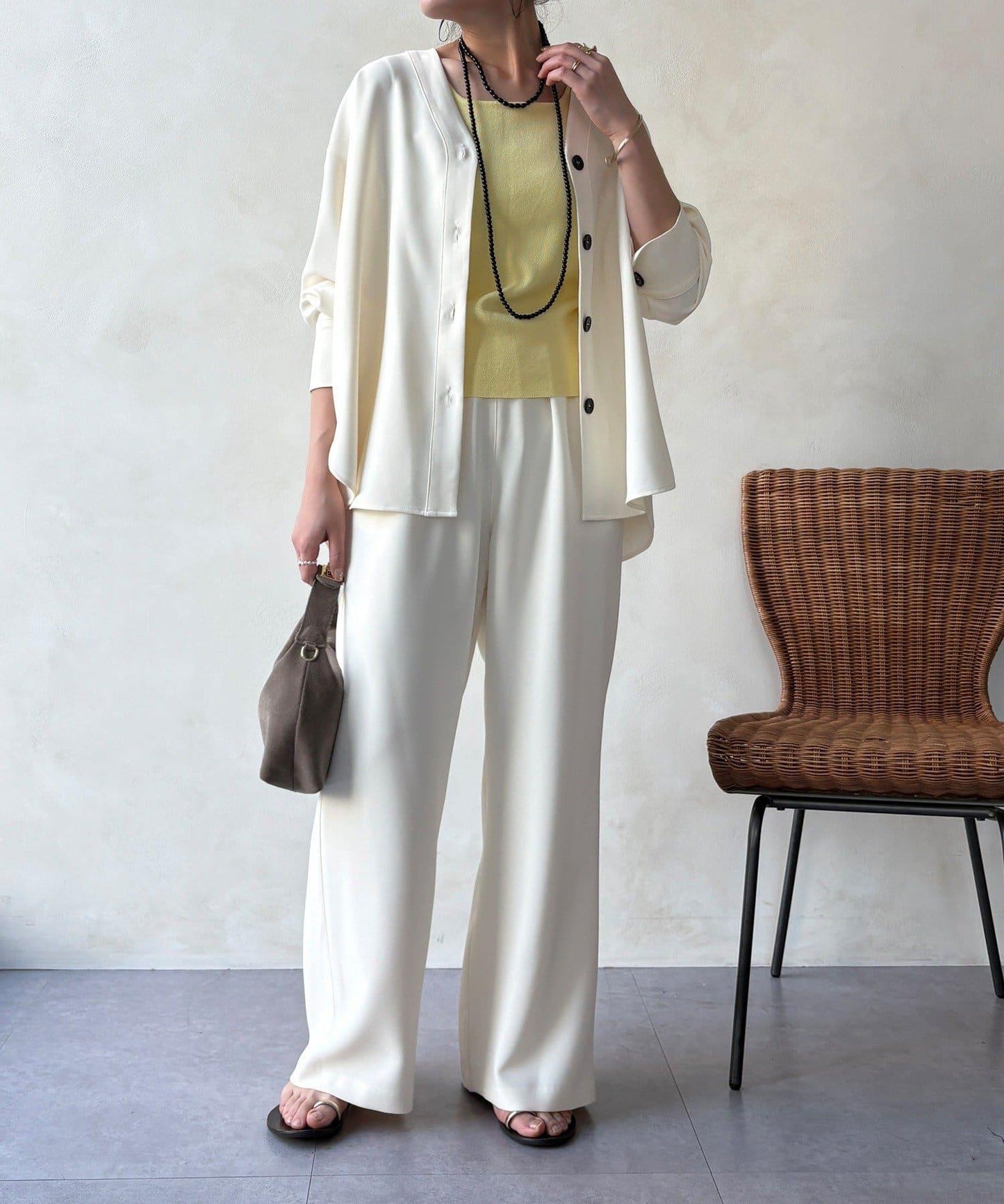 網絡 可成套搭配 半闊腿喇叭 褲子