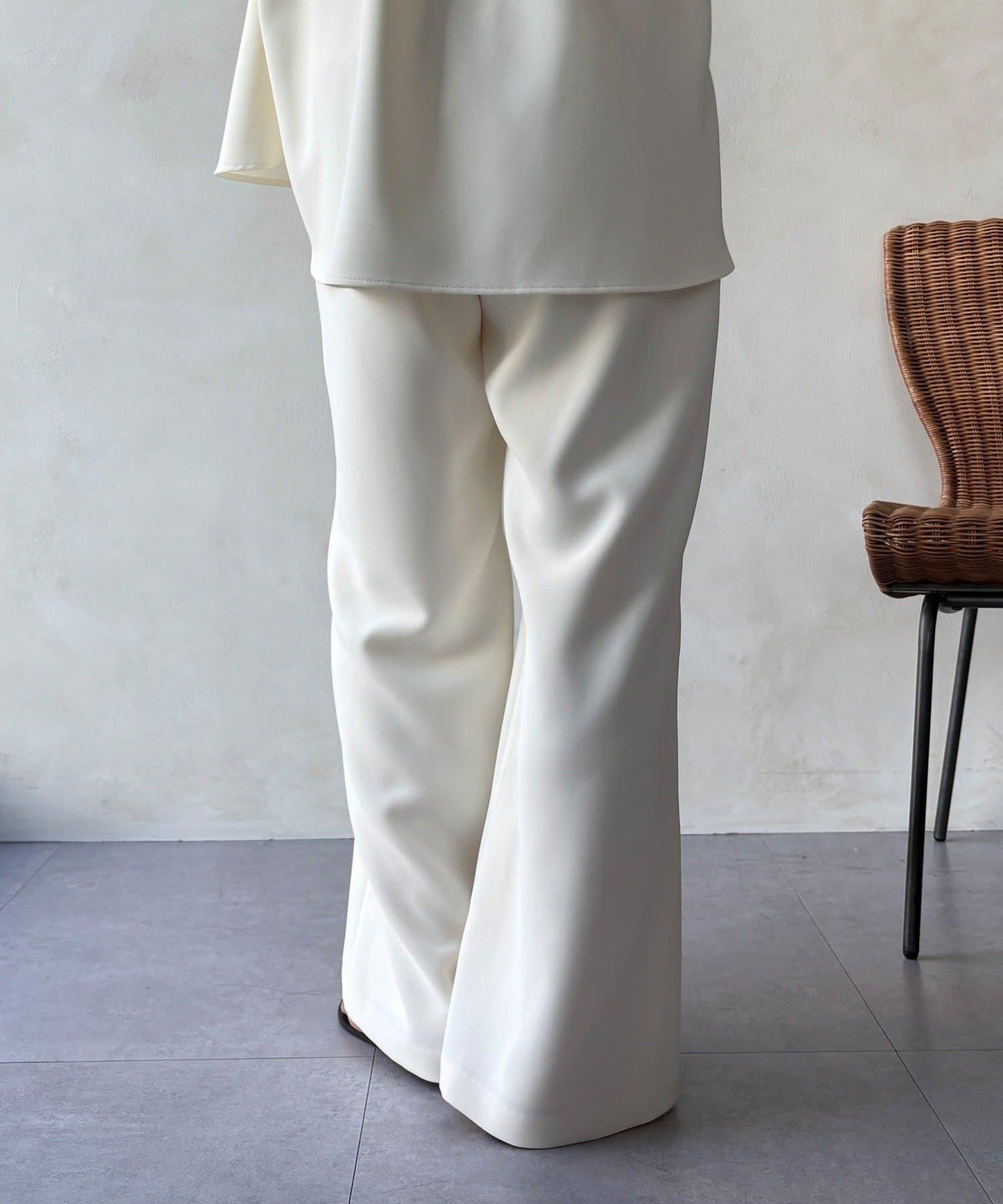 網絡 可成套搭配 半闊腿喇叭 褲子