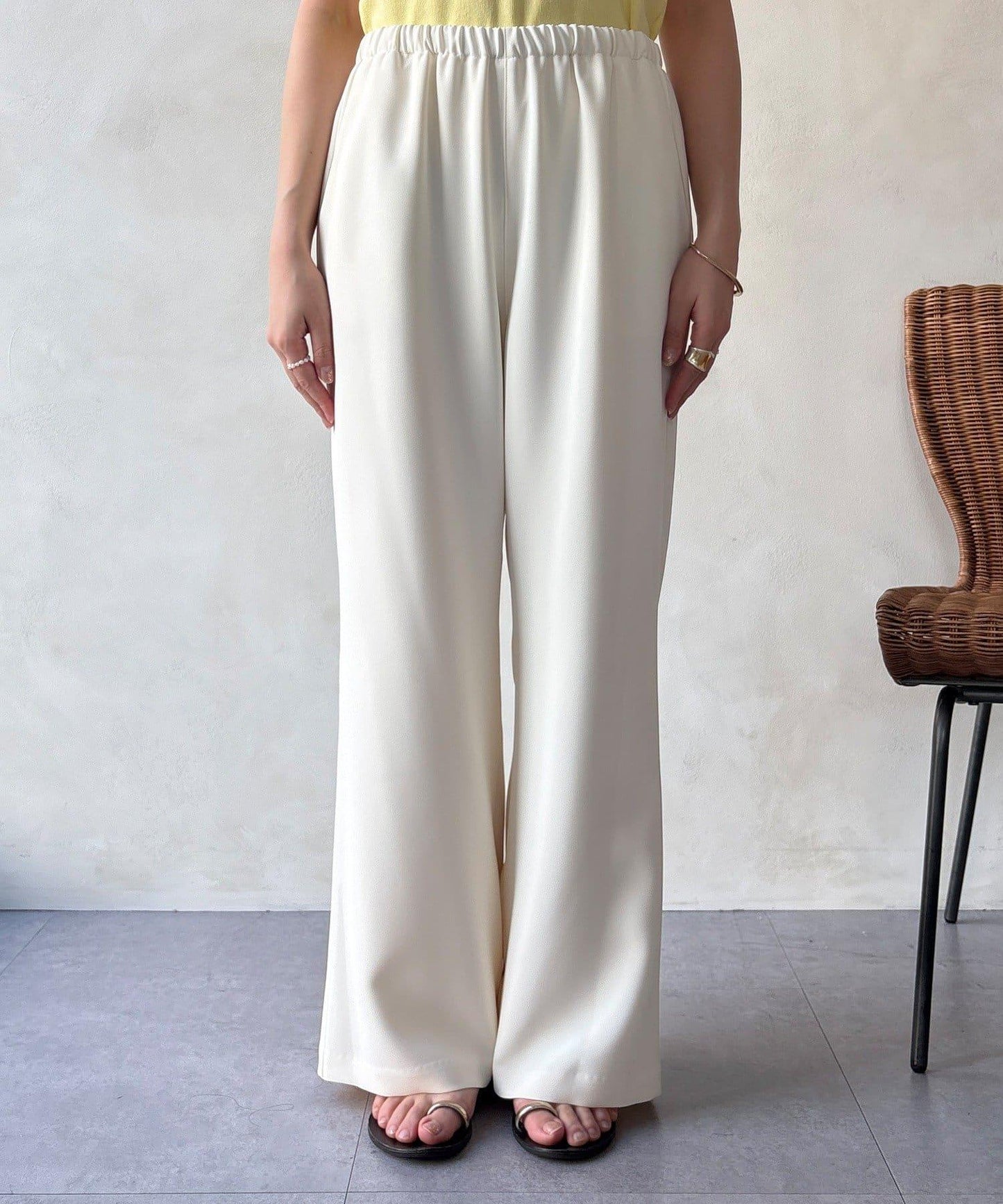 網絡 可成套搭配 半闊腿喇叭 褲子