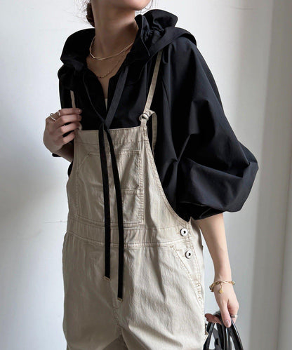 雙層荷葉邊領 襯衫