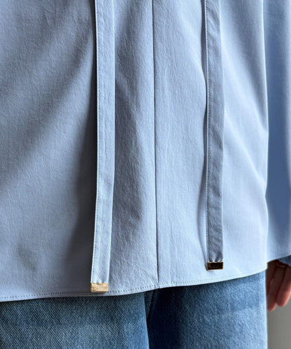 雙層荷葉邊領 襯衫