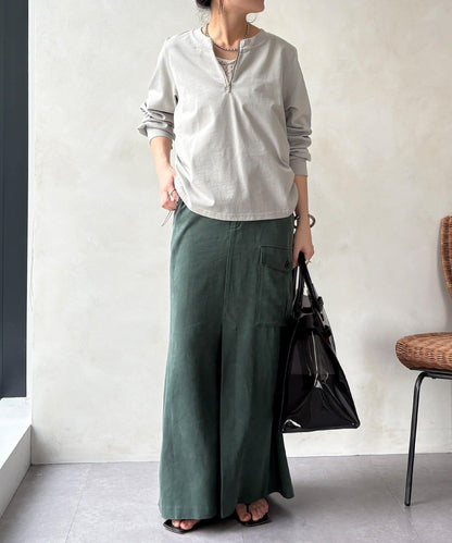 側抽繩 半拉鍊 套頭上衣（網絡）