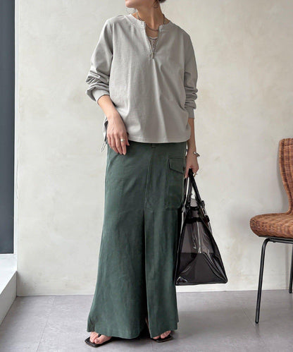 側抽繩 半拉鍊 套頭上衣（網絡）