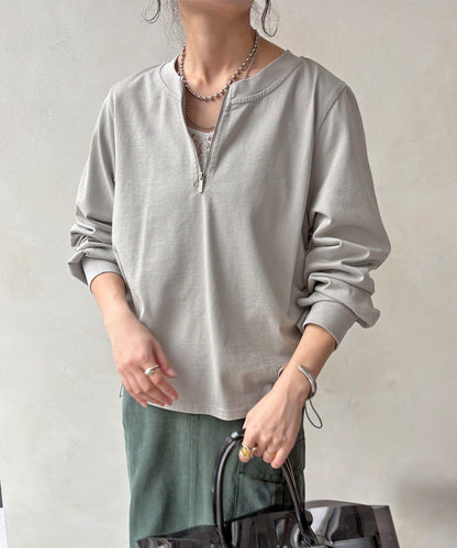 側抽繩 半拉鍊 套頭上衣（網絡）