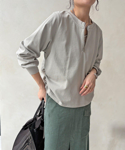 側抽繩 半拉鍊 套頭上衣（網絡）