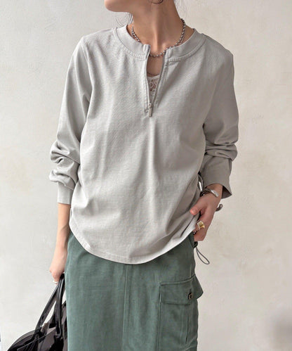 側抽繩 半拉鍊 套頭上衣（網絡）