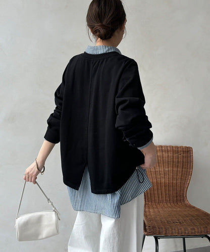 側抽繩 半拉鍊 套頭上衣（網絡）