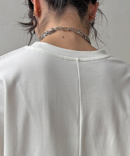 拼接荷葉邊上衣