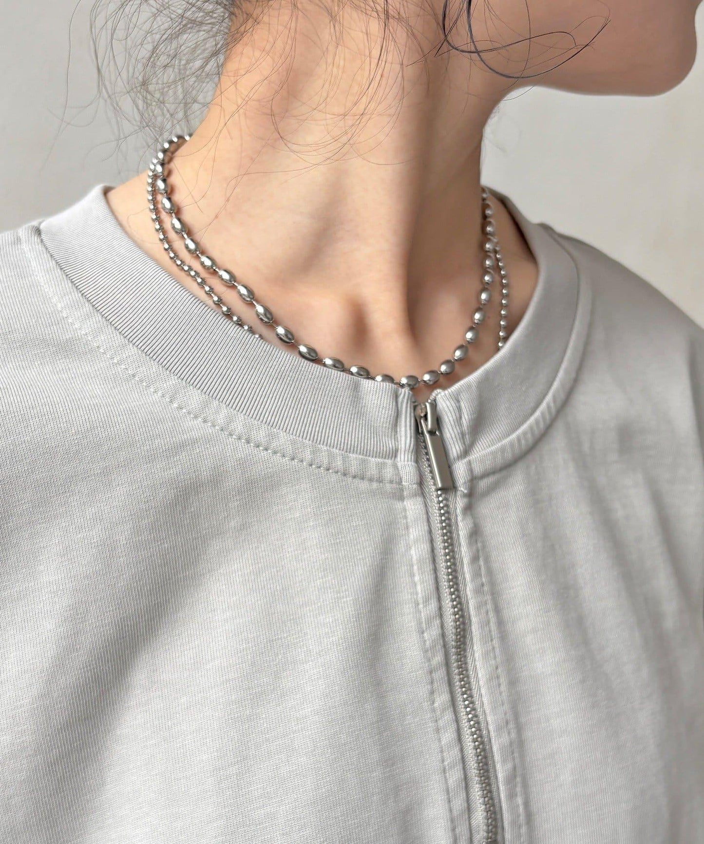 側抽繩 半拉鍊 套頭上衣（網絡）