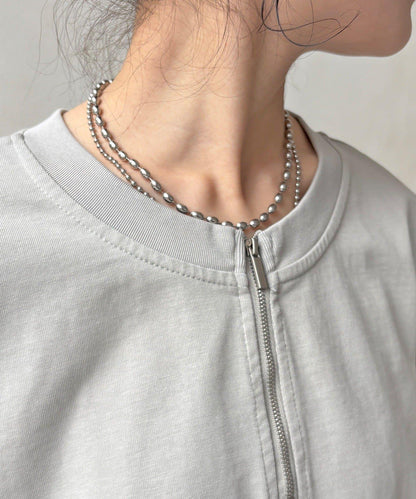 側抽繩 半拉鍊 套頭上衣（網絡）