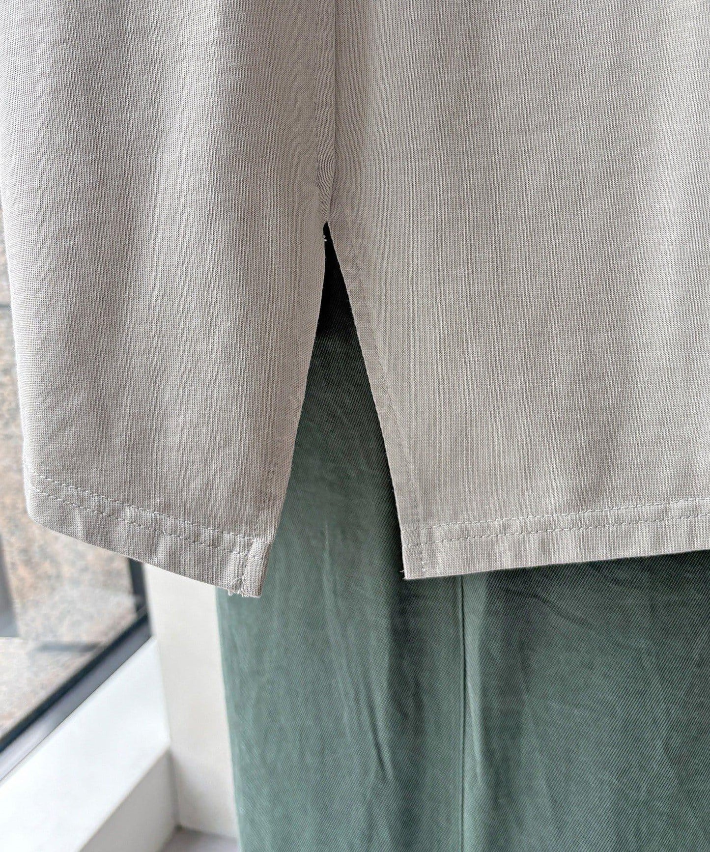 側抽繩 半拉鍊 套頭上衣（網絡）