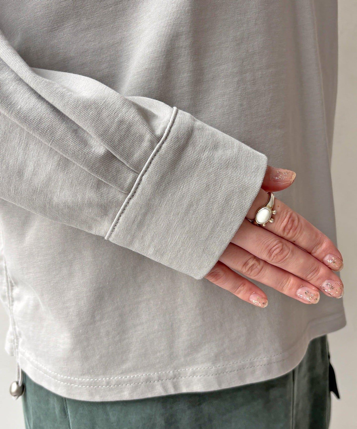 側抽繩 半拉鍊 套頭上衣（網絡）