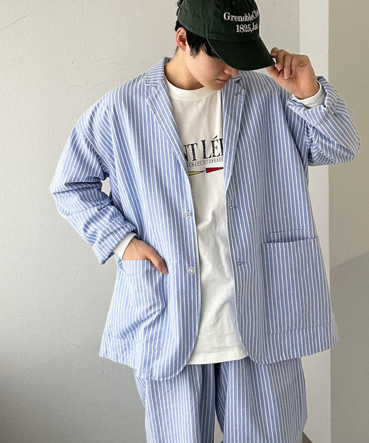 水洗做舊寬鬆夾克 外套