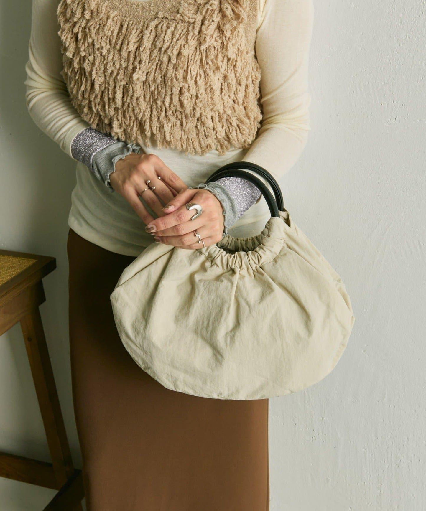 《撥水/便利な2WAY》 半圓包