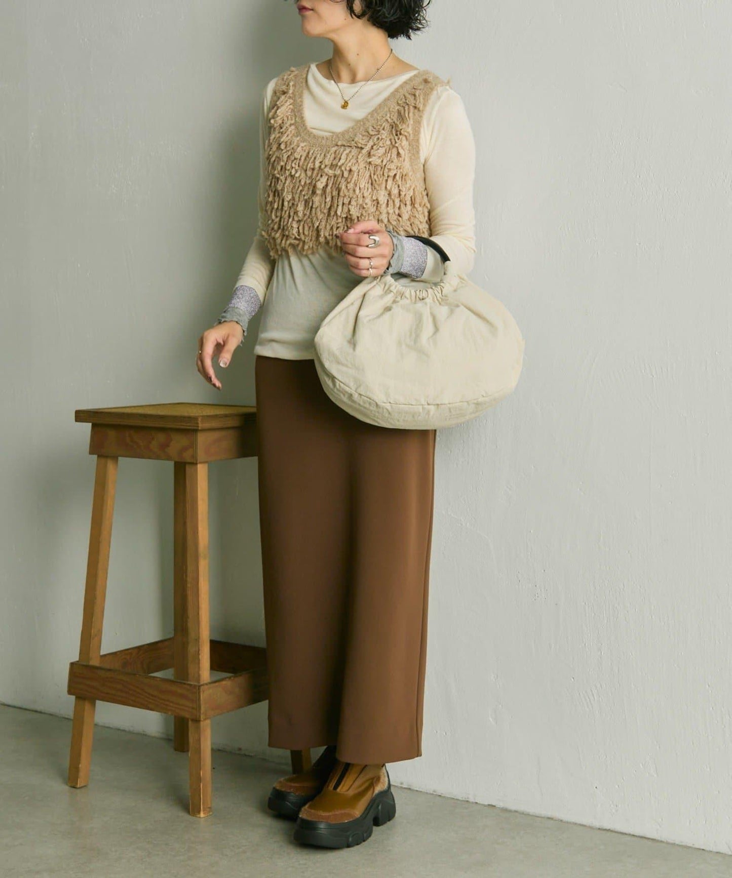 《撥水/便利な2WAY》 半圓包