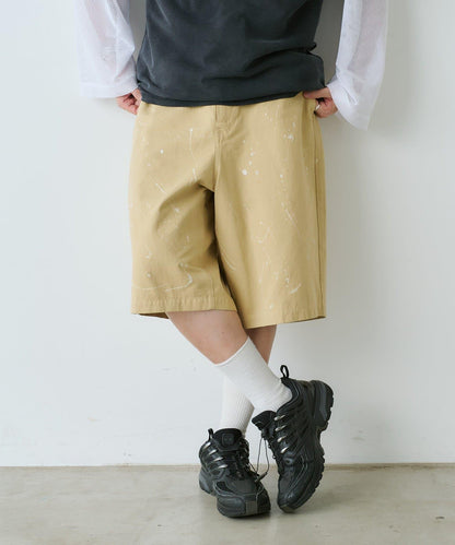 Kastane 手繪棉斜紋休閒短褲