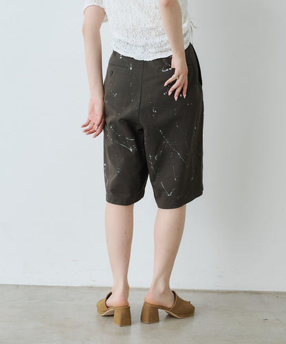 Kastane 手繪棉斜紋休閒短褲