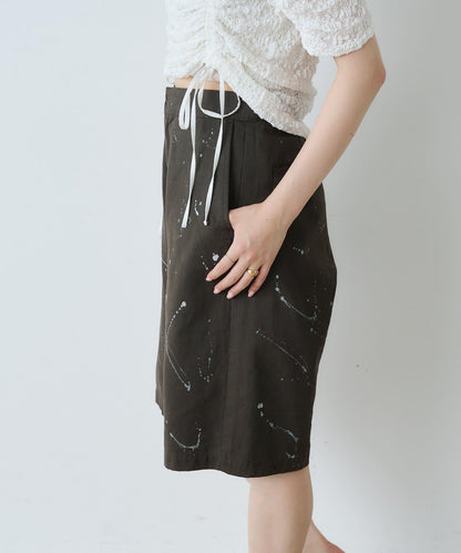 Kastane 手繪棉斜紋休閒短褲