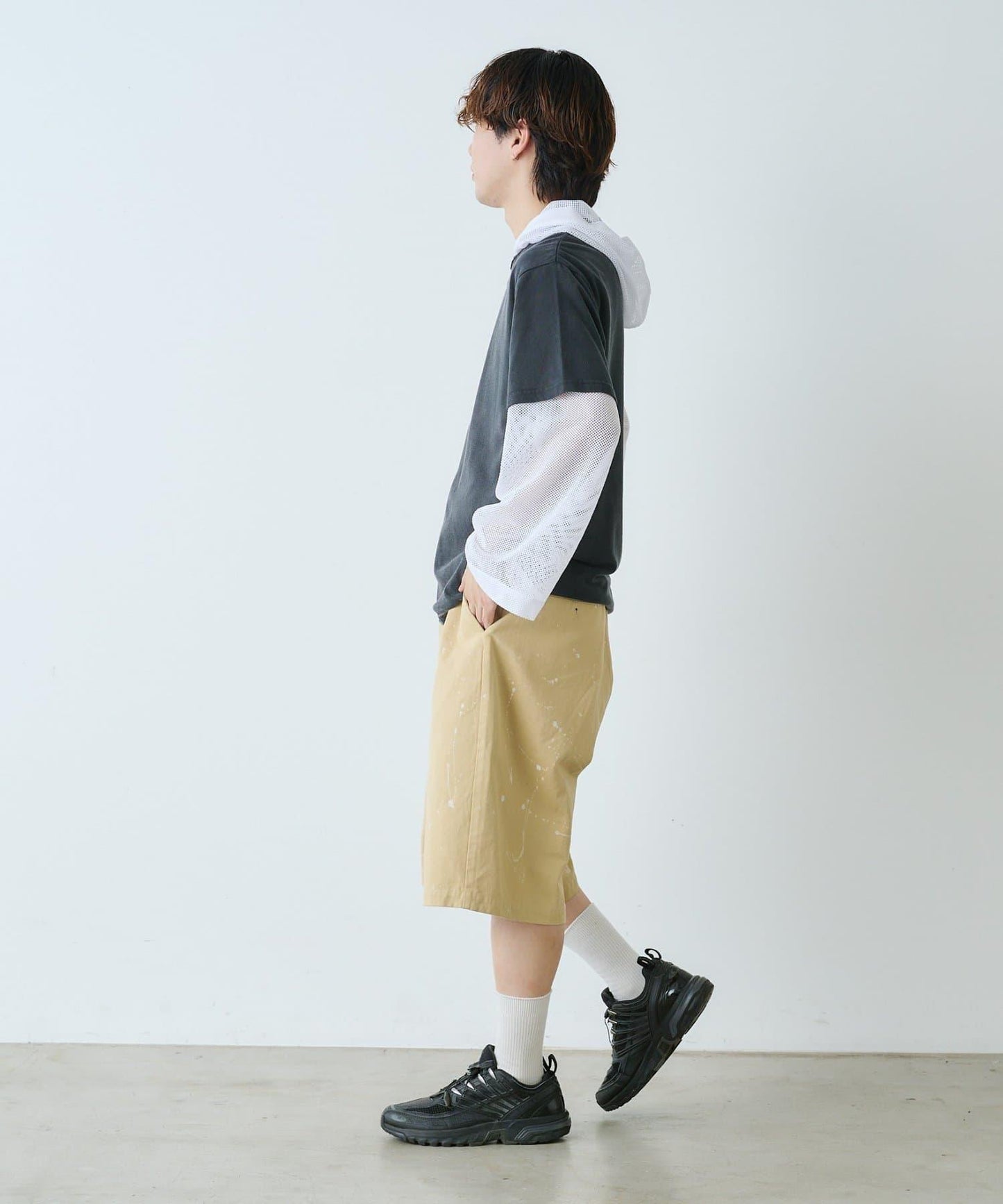 Kastane 手繪棉斜紋休閒短褲