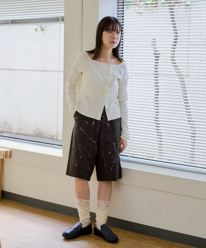 Kastane 手繪棉斜紋休閒短褲