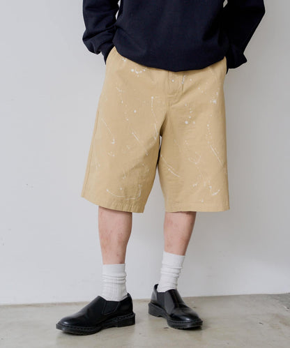 Kastane 手繪棉斜紋休閒短褲