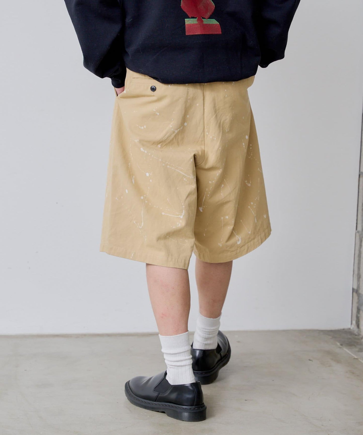 Kastane 手繪棉斜紋休閒短褲