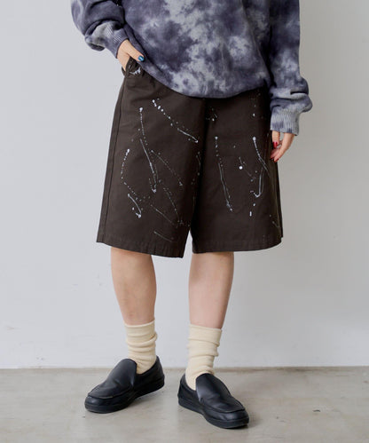 Kastane 手繪棉斜紋休閒短褲