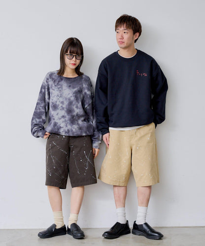 Kastane 手繪棉斜紋休閒短褲