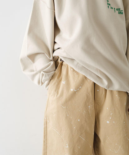 Kastane 手繪棉斜紋休閒短褲