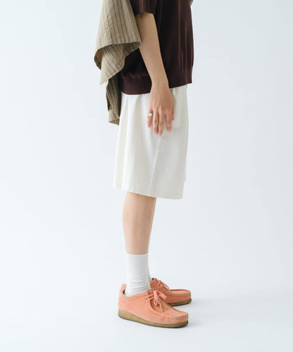 顏料染 寬鬆 針織 休閒短褲