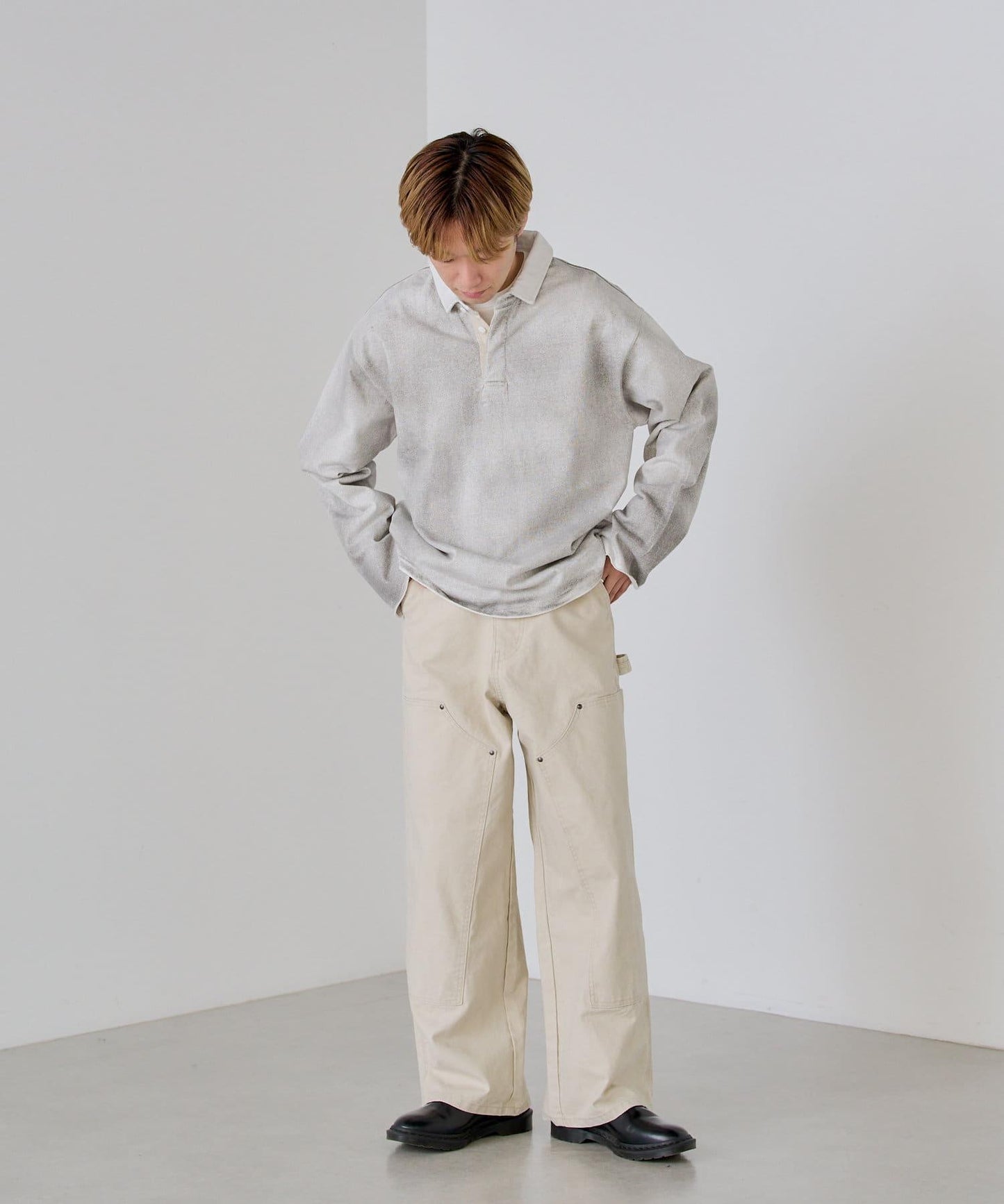 Kastane 雙膝設計工裝褲