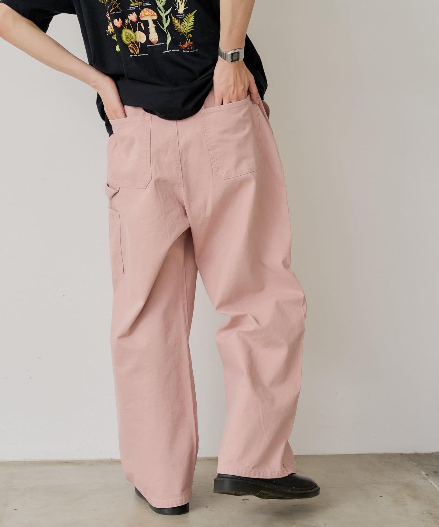 Kastane 雙膝設計工裝褲