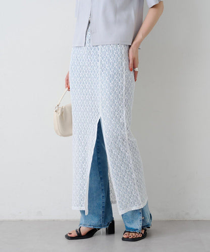 Kastane B 蕾絲開叉半身裙