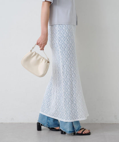 Kastane B 蕾絲開叉半身裙