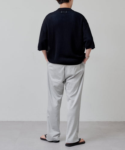 雙拉鍊網眼針織襯衫