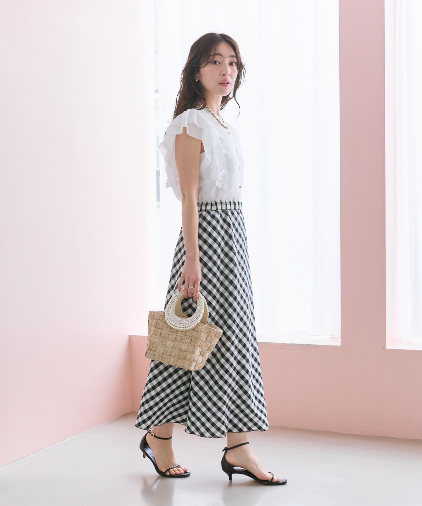 La boutique BonBon 荷葉邊褶飾袖 襯衫