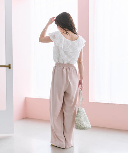 透膚玫瑰圖案襯衫