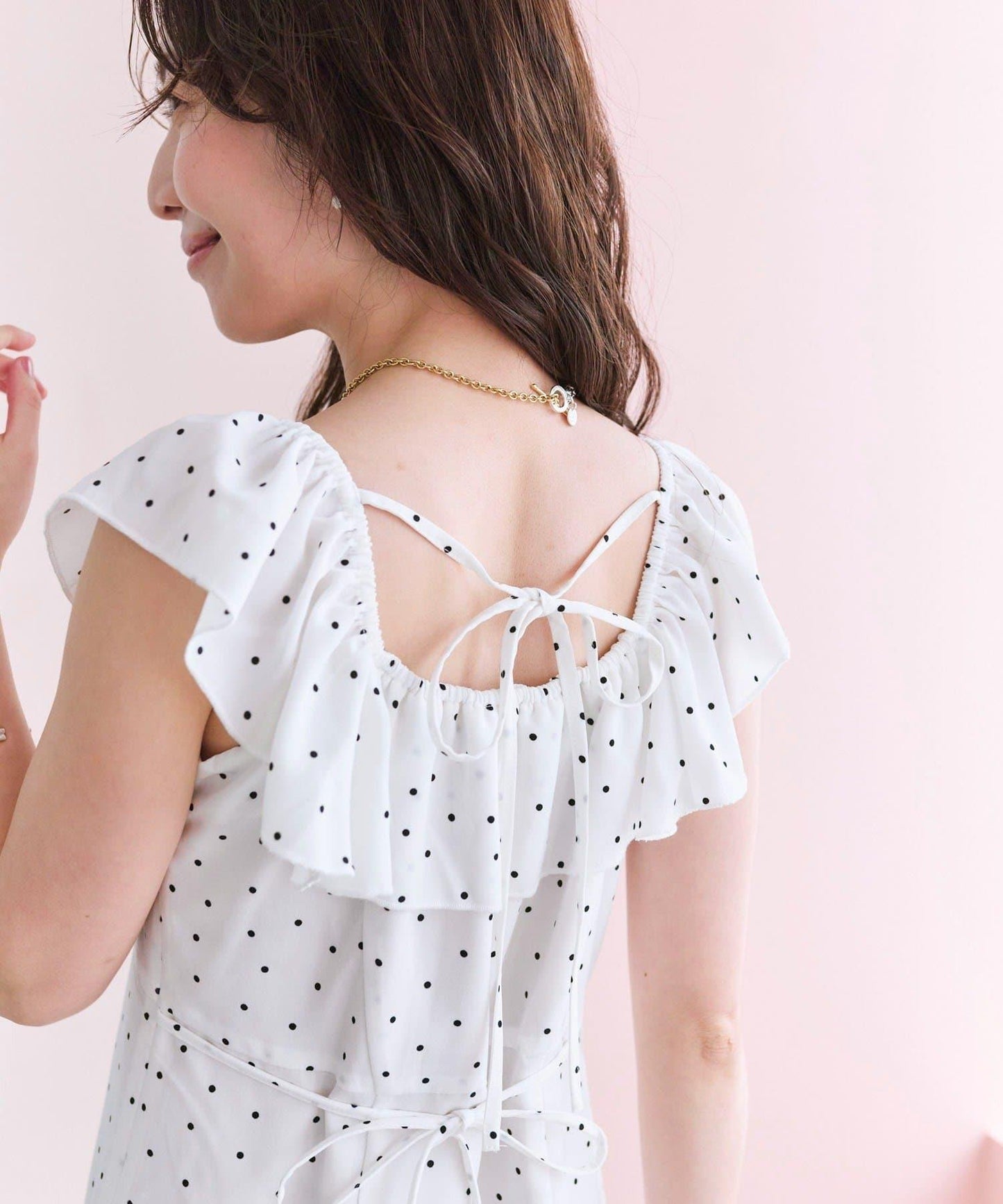 荷葉邊美人魚連衣裙